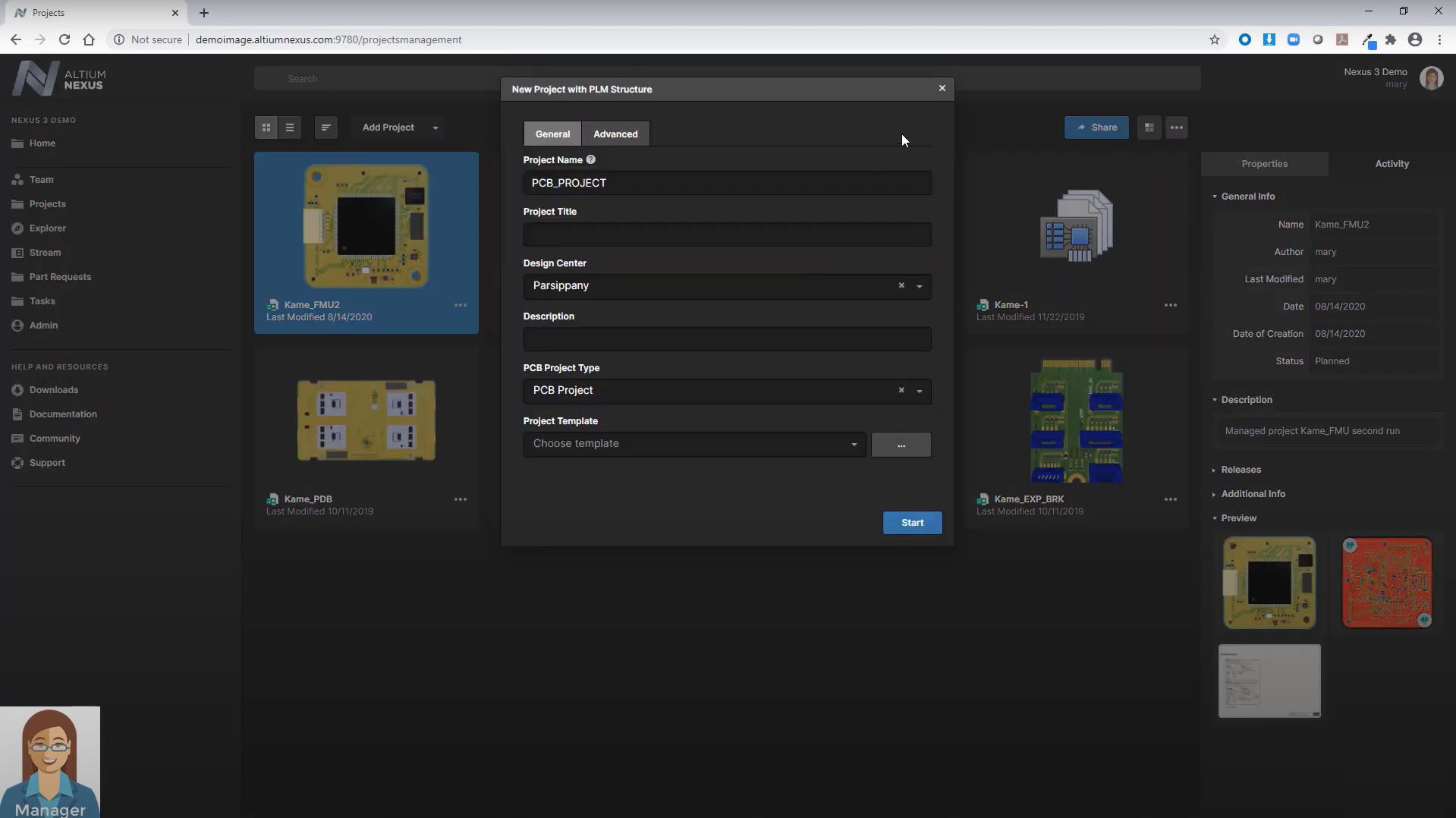 Altium enterprise solutions Workflow Project Creation