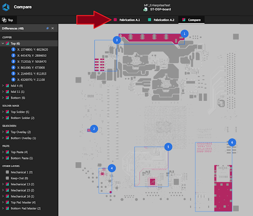 Fig. 2 - Easy navigation Quick view of layers that have changed